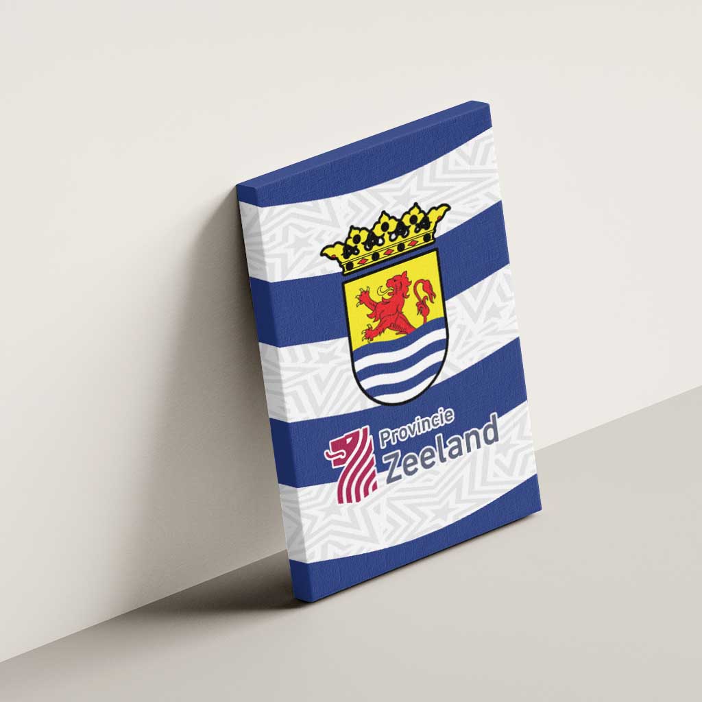 Netherlands Zeeland Province Canvas Wall Art Flag Style
