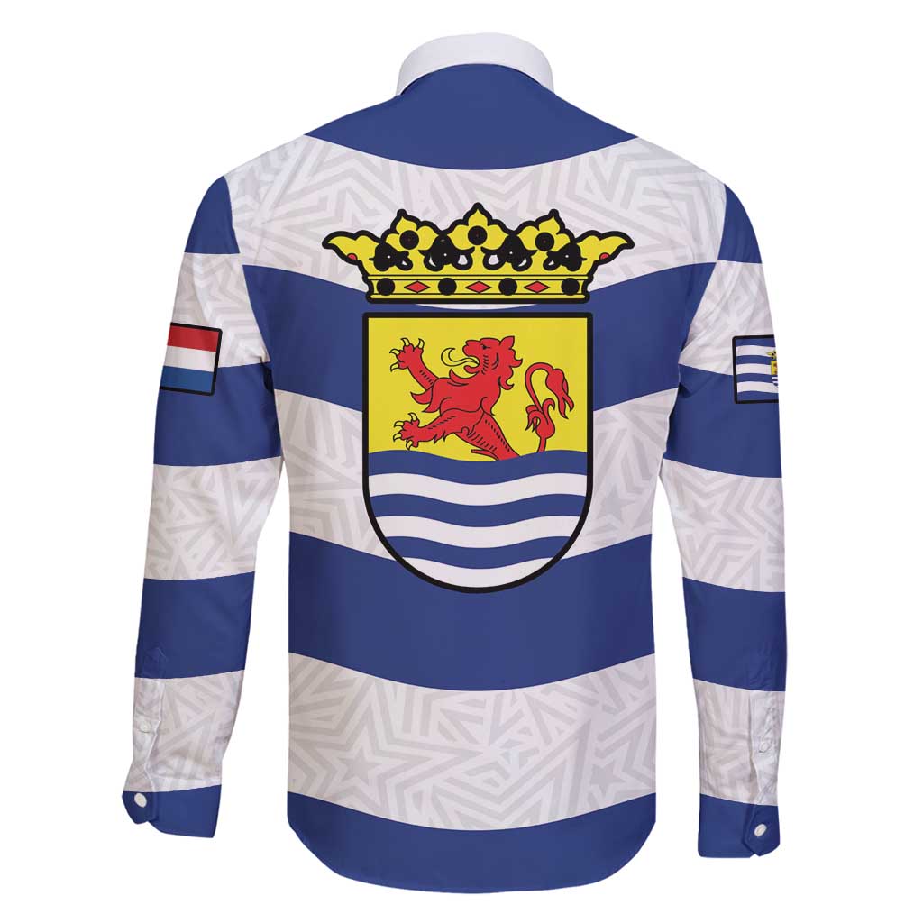 Netherlands Zeeland Province Family Matching Long Sleeve Bodycon Dress and Hawaiian Shirt Flag Style