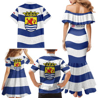 Netherlands Zeeland Province Family Matching Mermaid Dress and Hawaiian Shirt Flag Style