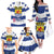 Netherlands Zeeland Province Family Matching Off The Shoulder Long Sleeve Dress and Hawaiian Shirt Flag Style