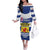 Netherlands Zeeland Province Family Matching Off The Shoulder Long Sleeve Dress and Hawaiian Shirt Flag Style