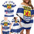 Netherlands Zeeland Province Family Matching Off Shoulder Short Dress and Hawaiian Shirt Flag Style