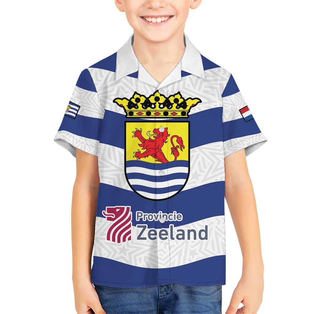 Netherlands Zeeland Province Family Matching Puletasi and Hawaiian Shirt Flag Style