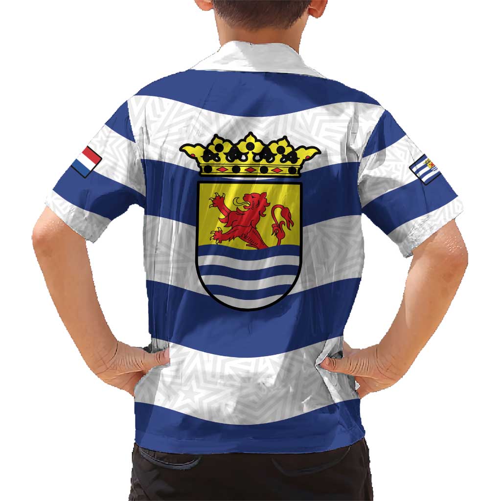 Netherlands Zeeland Province Family Matching Short Sleeve Bodycon Dress and Hawaiian Shirt Flag Style