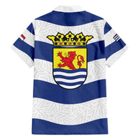 Netherlands Zeeland Province Family Matching Short Sleeve Bodycon Dress and Hawaiian Shirt Flag Style