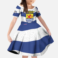 Netherlands Zeeland Province Family Matching Tank Maxi Dress and Hawaiian Shirt Flag Style