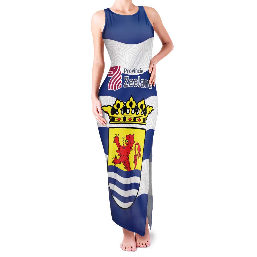 Netherlands Zeeland Province Family Matching Tank Maxi Dress and Hawaiian Shirt Flag Style