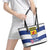 Netherlands Zeeland Province Leather Tote Bag Flag Style