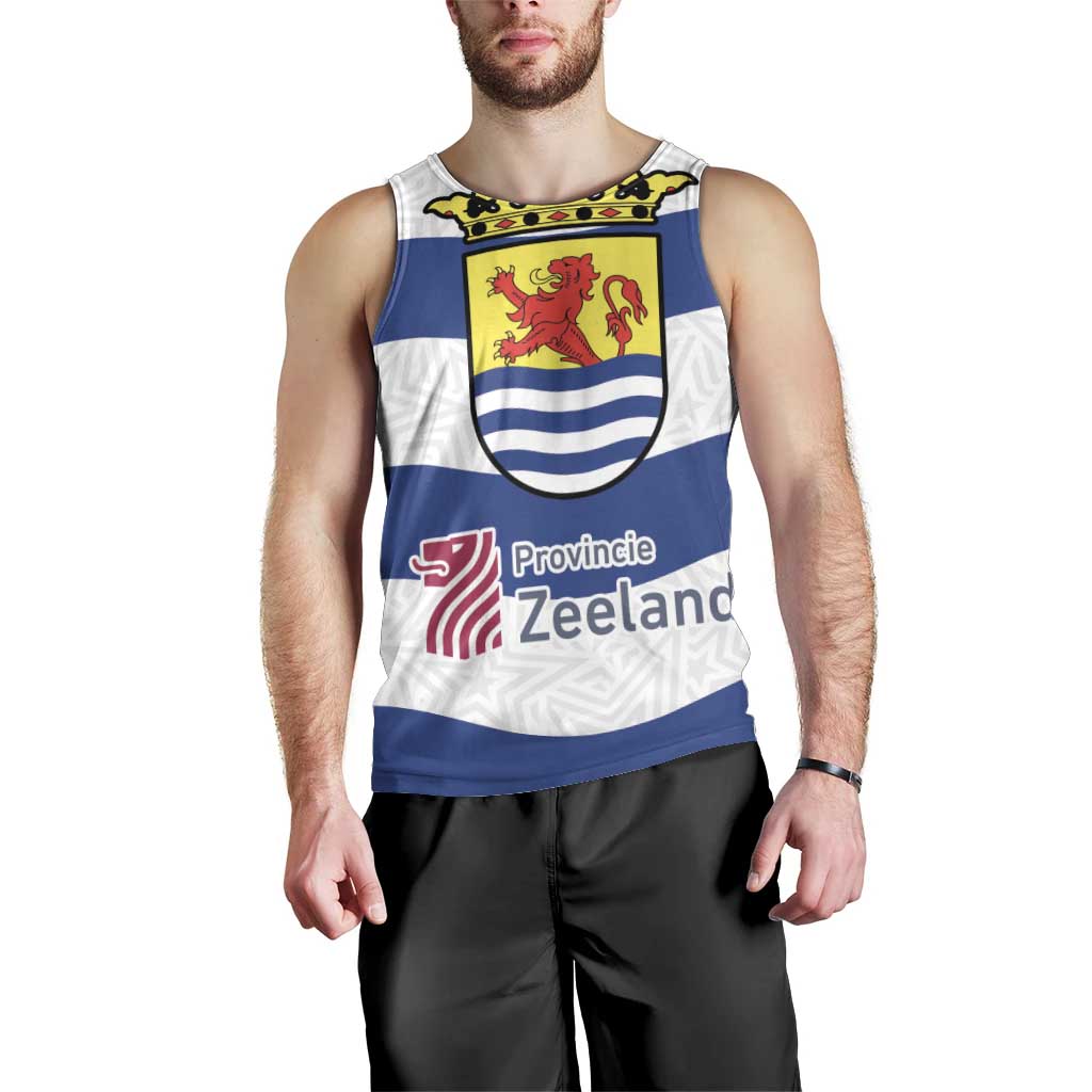 Netherlands Zeeland Province Men Tank Top Flag Style
