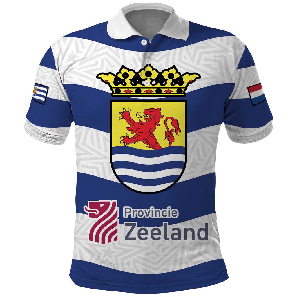 Netherlands Zeeland Province Polo Shirt Flag Style