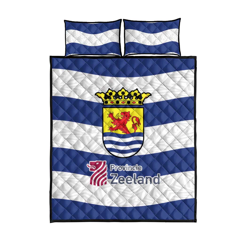 Netherlands Zeeland Province Quilt Bed Set Flag Style