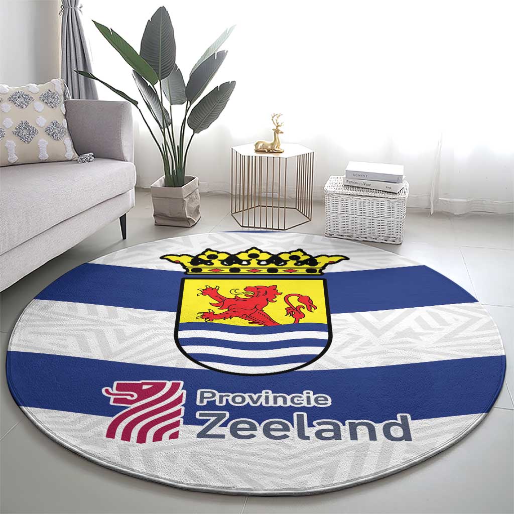 Netherlands Zeeland Province Round Carpet Flag Style