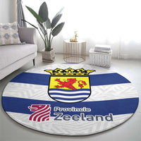Netherlands Zeeland Province Round Carpet Flag Style