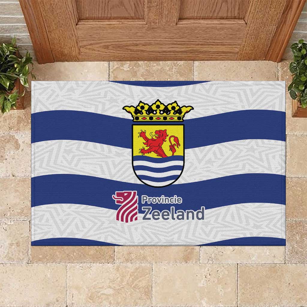 Netherlands Zeeland Province Rubber Doormat Flag Style