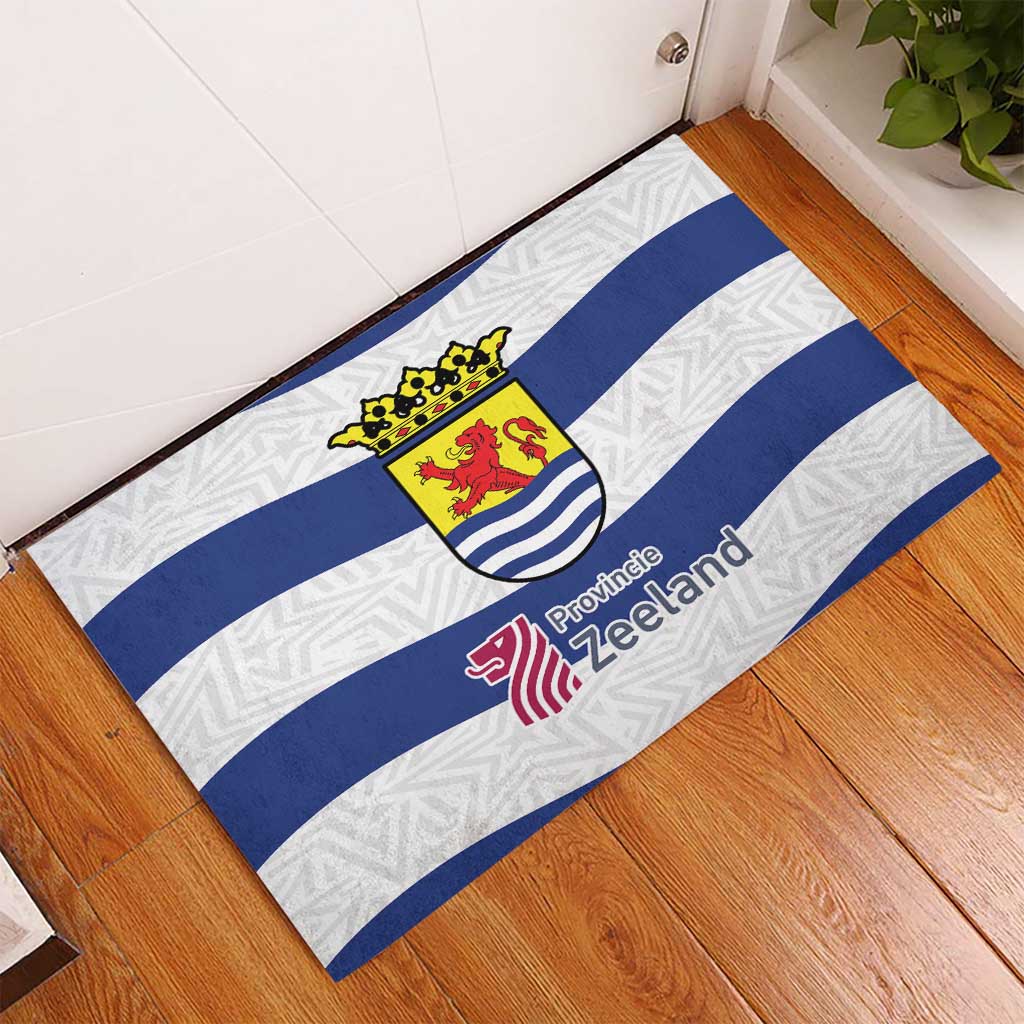 Netherlands Zeeland Province Rubber Doormat Flag Style