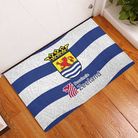 Netherlands Zeeland Province Rubber Doormat Flag Style