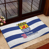 Netherlands Zeeland Province Rubber Doormat Flag Style