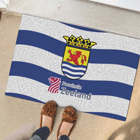 Netherlands Zeeland Province Rubber Doormat Flag Style