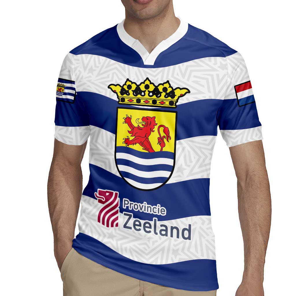 Netherlands Zeeland Province Rugby Jersey Flag Style