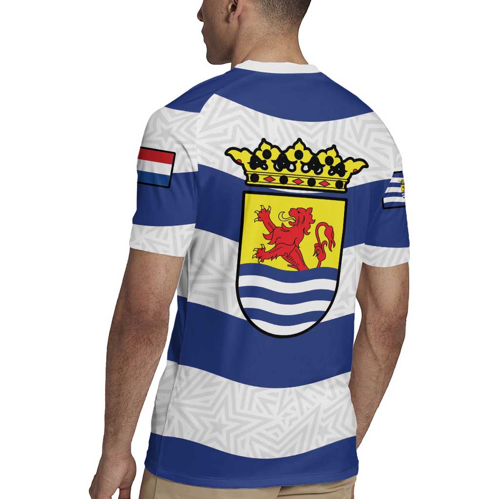 Netherlands Zeeland Province Rugby Jersey Flag Style