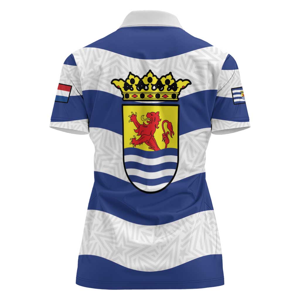 Netherlands Zeeland Province Women Polo Shirt Flag Style