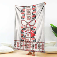 Romanian Traditional Pattern with Martenitsa Blanket Happy Martisor Day 1 March