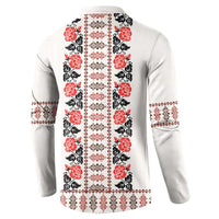 Romanian Traditional Pattern with Martenitsa Button Sweatshirt Happy Martisor Day 1 March