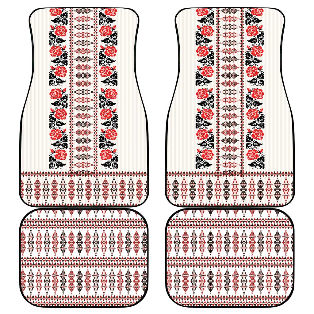 Romanian Traditional Pattern with Martenitsa Car Mats Happy Martisor Day 1 March