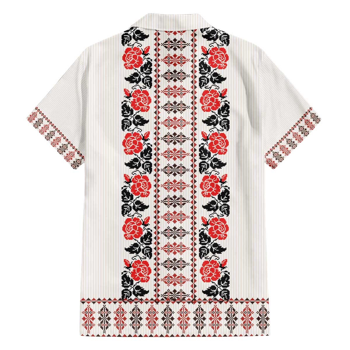 Romanian Traditional Pattern with Martenitsa Family Matching Off The Shoulder Long Sleeve Dress and Hawaiian Shirt Happy Martisor Day 1 March
