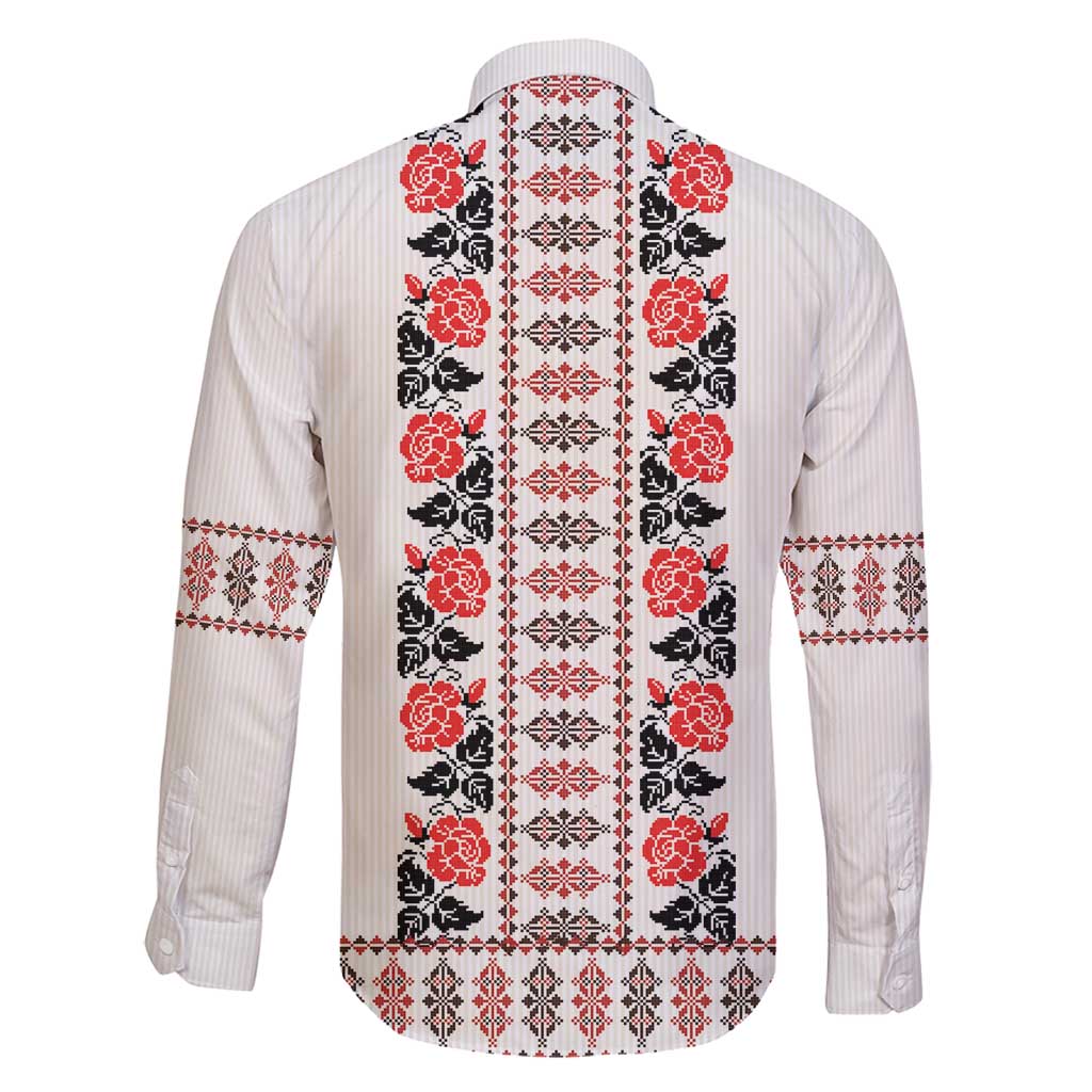 Romanian Traditional Pattern with Martenitsa Family Matching Puletasi and Hawaiian Shirt Happy Martisor Day 1 March