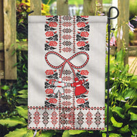 Romanian Traditional Pattern with Martenitsa Garden Flag Happy Martisor Day 1 March