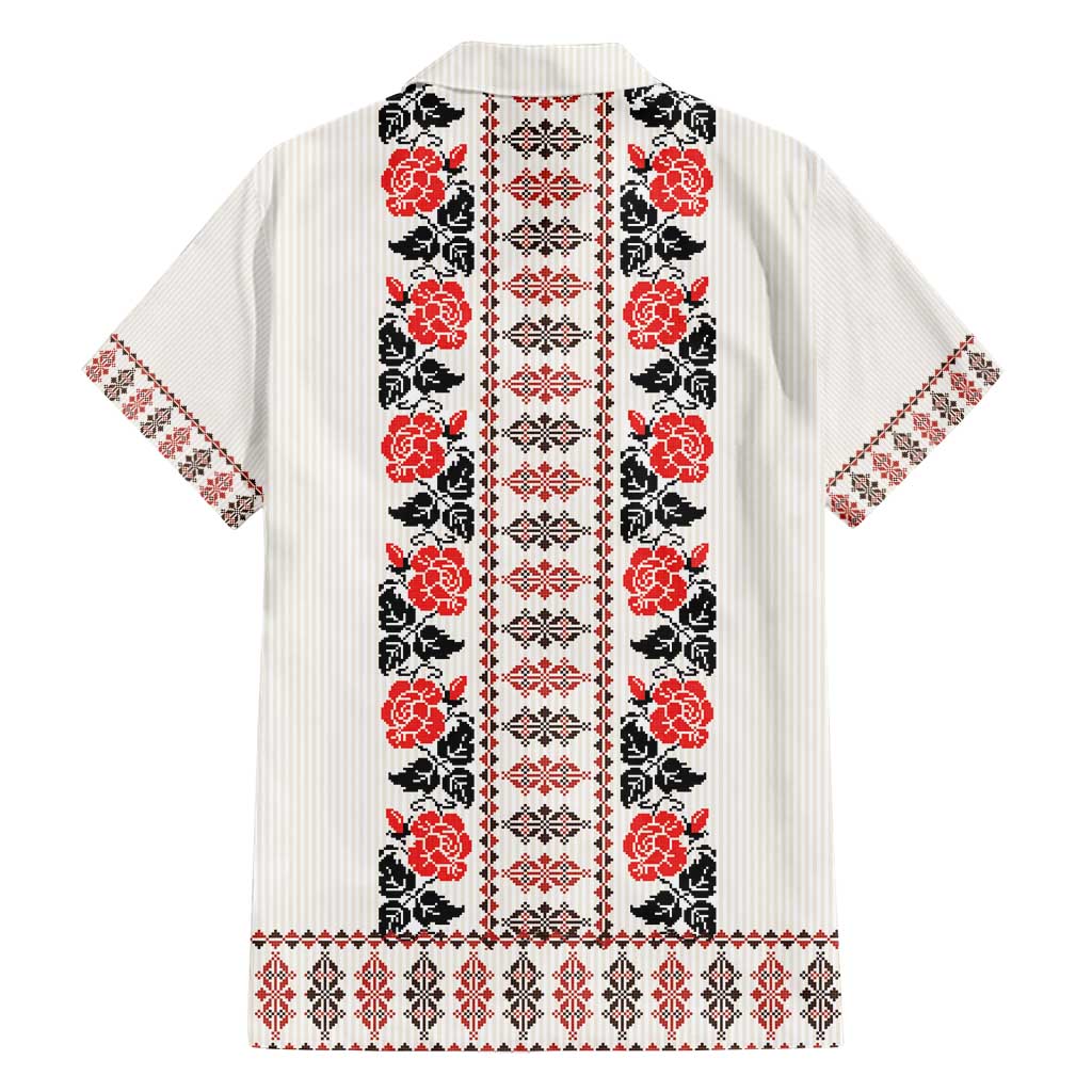 Romanian Traditional Pattern with Martenitsa Hawaiian Shirt Happy Martisor Day 1 March