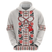 Romanian Traditional Pattern with Martenitsa Hoodie Happy Martisor Day 1 March