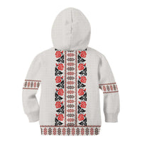 Romanian Traditional Pattern with Martenitsa Kid Hoodie Happy Martisor Day 1 March