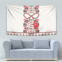 Romanian Traditional Pattern with Martenitsa Tapestry Happy Martisor Day 1 March