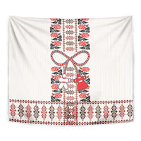 Romanian Traditional Pattern with Martenitsa Tapestry Happy Martisor Day 1 March