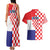 Croatia Victory Day 5 August Couples Matching Tank Maxi Dress and Hawaiian Shirt Dan Hrvatskih Branitelja