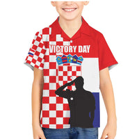 Croatia Victory Day 5 August Family Matching Mermaid Dress and Hawaiian Shirt Dan Hrvatskih Branitelja
