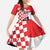 Croatia Victory Day 5 August Family Matching Off Shoulder Maxi Dress and Hawaiian Shirt Dan Hrvatskih Branitelja