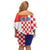 Croatia Victory Day 5 August Family Matching Off Shoulder Short Dress and Hawaiian Shirt Dan Hrvatskih Branitelja