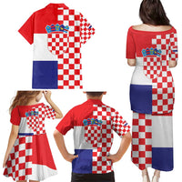 Croatia Victory Day 5 August Family Matching Puletasi and Hawaiian Shirt Dan Hrvatskih Branitelja