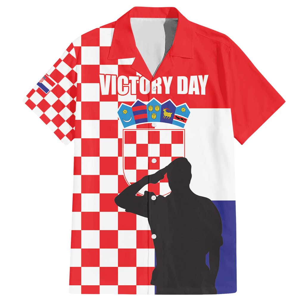 Croatia Victory Day 5 August Family Matching Short Sleeve Bodycon Dress and Hawaiian Shirt Dan Hrvatskih Branitelja
