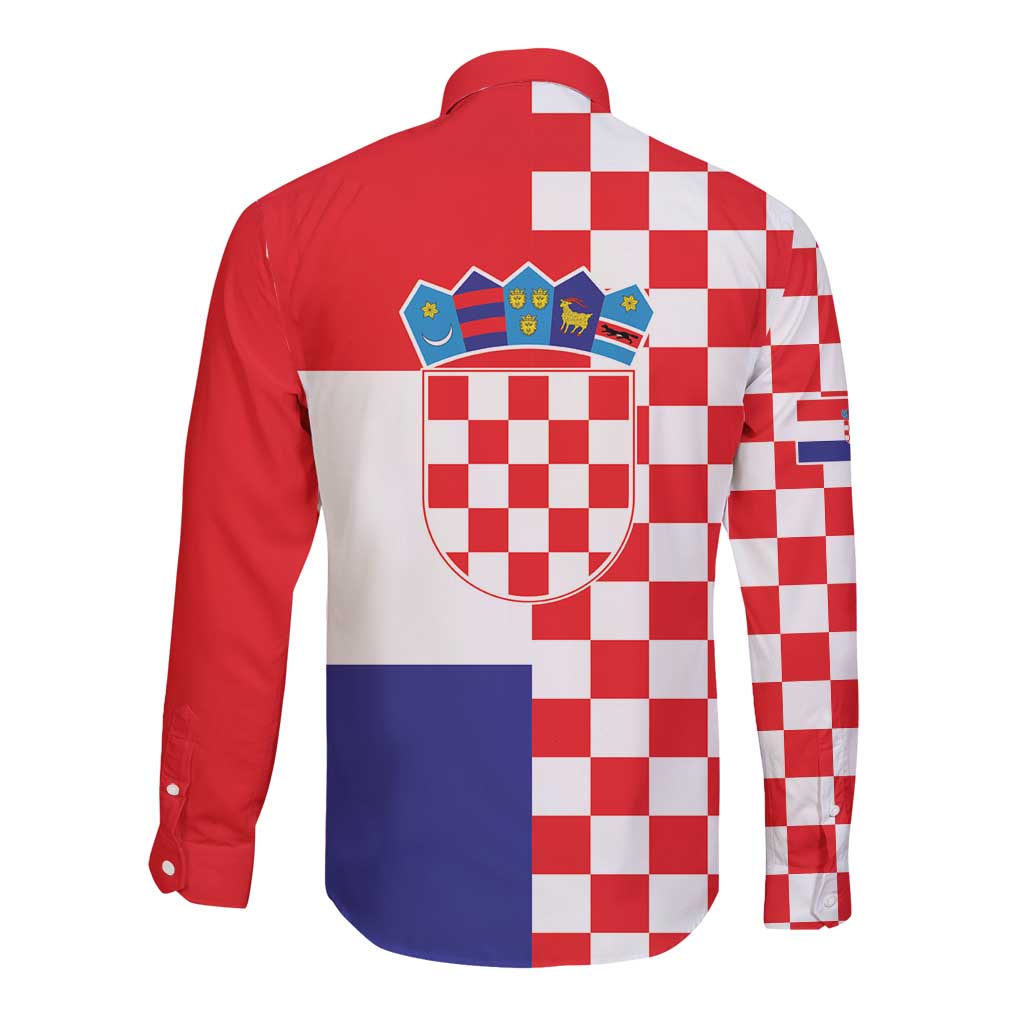 Croatia Victory Day 5 August Long Sleeve Button Shirt Dan Hrvatskih Branitelja