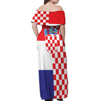 Croatia Victory Day 5 August Off Shoulder Maxi Dress Dan Hrvatskih Branitelja
