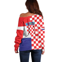 Croatia Victory Day 5 August Off Shoulder Sweater Dan Hrvatskih Branitelja