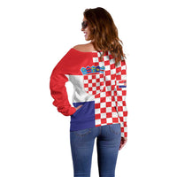 Croatia Victory Day 5 August Off Shoulder Sweater Dan Hrvatskih Branitelja