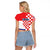 Croatia Victory Day 5 August Raglan Cropped T Shirt Dan Hrvatskih Branitelja