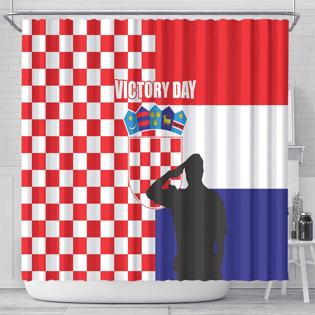Croatia Victory Day 5 August Shower Curtain Dan Hrvatskih Branitelja