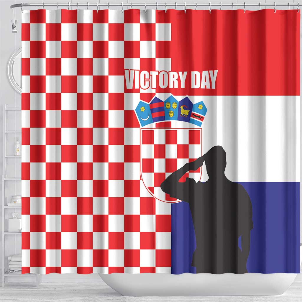 Croatia Victory Day 5 August Shower Curtain Dan Hrvatskih Branitelja