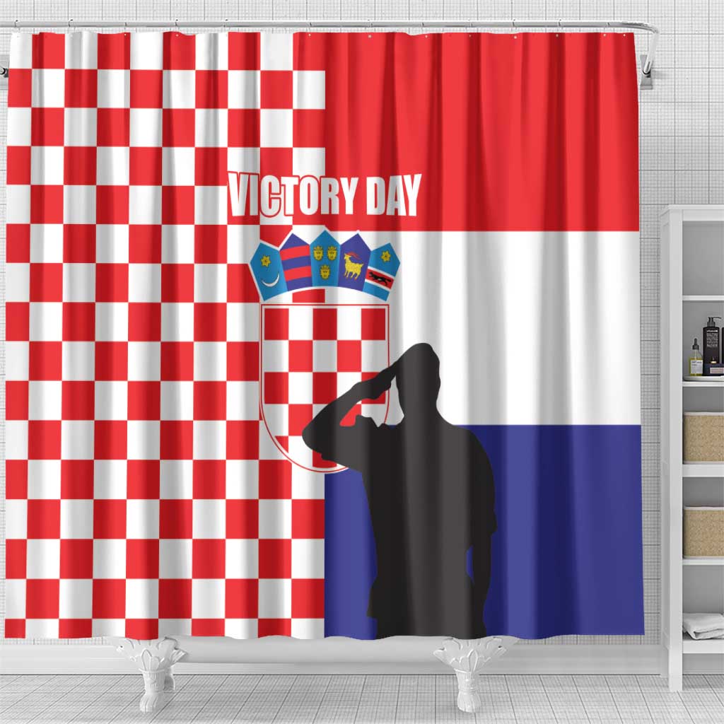 Croatia Victory Day 5 August Shower Curtain Dan Hrvatskih Branitelja